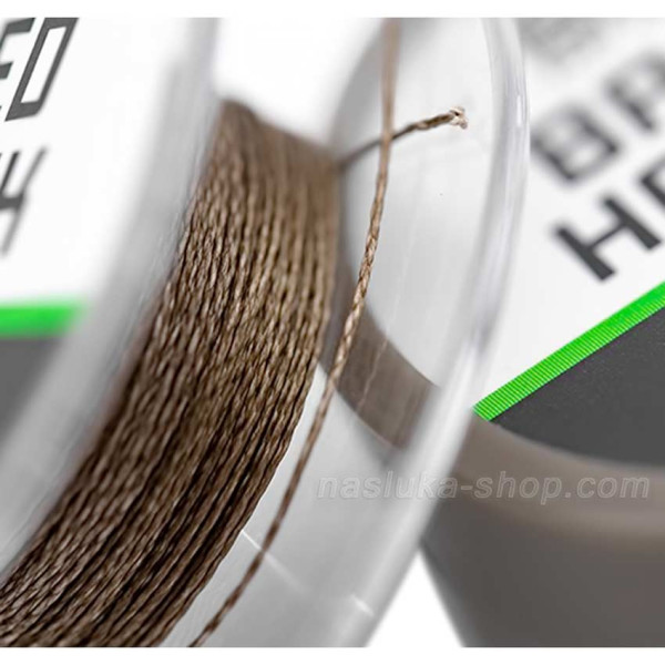 Плетено влакно за поводи Korda Basix Braided Hooklink, Camo Green — снимка 2