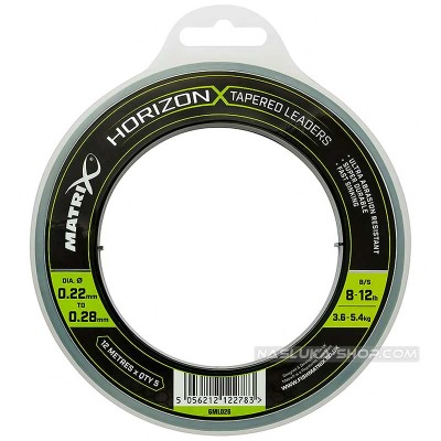 Конусни шок-лидери за фидер Matrix Horizon Tapered Leaders, 5 x 12 м