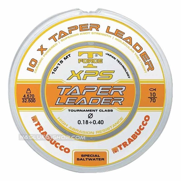 Конусни шок-лидери за сърфкастинг Trabucco XPS Taper Leader, 10 х 15 м — снимка 2