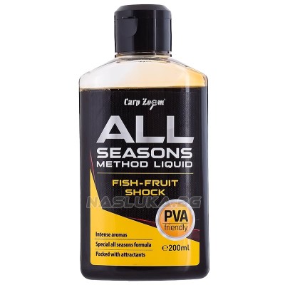 Гел Атрактор Carp Zoom All Seasons Method Liquid, Fish Fruit Shock