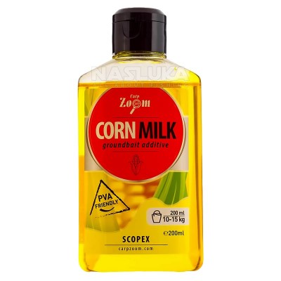 Течен атрактор Carp Zoom Corn Milk Extra 200 мл, Scopex