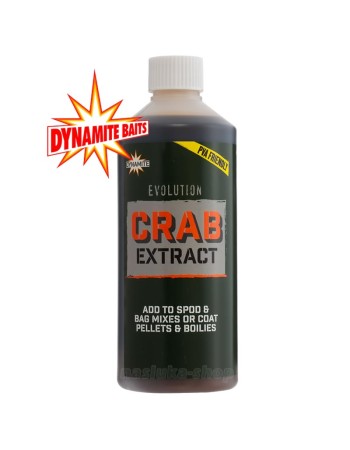 Течен атрактант за шаран Dynamite Baits Evolution 500 мл, Crab Extract