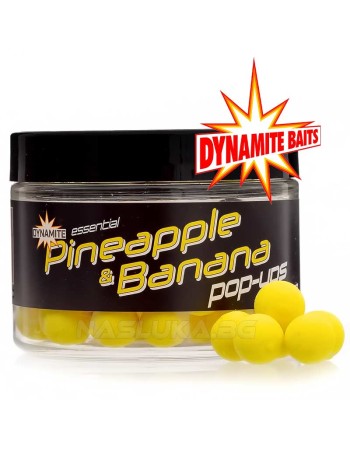 Плаващи топчета Dynamite Baits Essential Pop-Ups 12 мм, Pineapple Banana