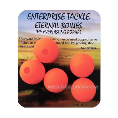 Плаващи разпробити топчета Enterprise Eternal Boilies, Fluo Orange