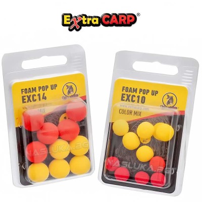 Плаващи топчета Extra Carp Foam Pop-Up, Color Mix