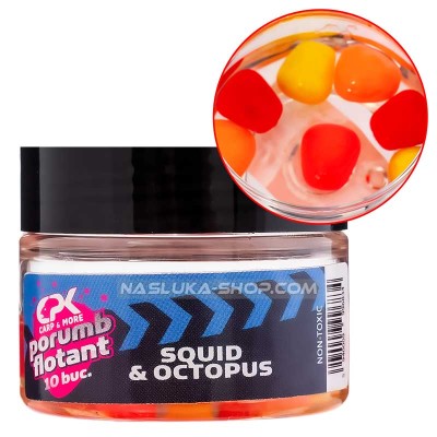 Плаваща силиконова царевица в дип CPK, Squid-Octopus