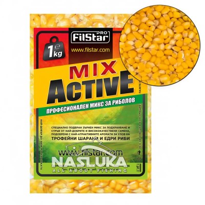 Варена царевица за риболов Filstar Mix Active, Карамел