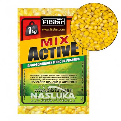 Варена царевица за риболов Filstar Mix Active, Натурал