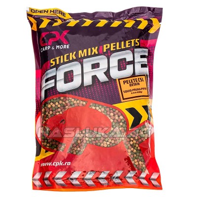 Пелети за фидер CPK Force Stick Mix CSL Betain 4 мм, Plum/Octopus/Pepper