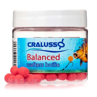 Балансирани дъмбели Cralusso Wafters Boilie, 20 г, Strawberry