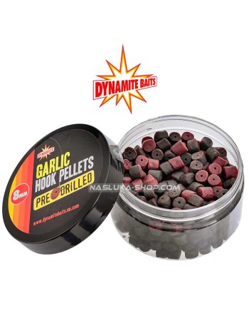 Пелети за стръв Dynamite Baits Hook Pellets Pre-Drilled, Garlic
