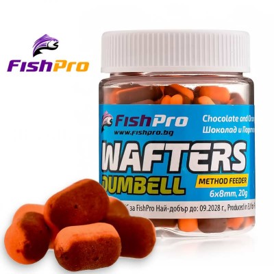 Балансирани дъмбели FishPro Wafters Dumbell, Шоколад и Портокал