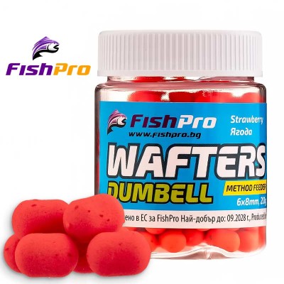Балансирани дъмбели FishPro Wafters Dumbell, Ягода