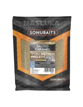 Пелети за метод фидер Sonubaits Stiki Method Pellets 2 мм, Salted Caramel