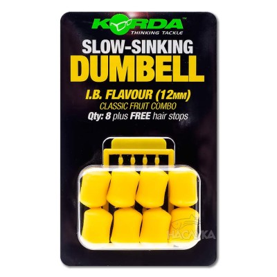 Ароматизирани дъмбели Korda Slow-Sinking Dumbell, I.B. Flavour