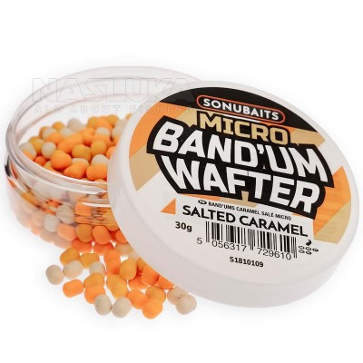 Балансирани дъмбели Sonubaits Micro Band'Um Wafter, Salted Caramel