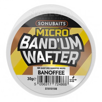 Балансирани дъмбели Sonubaits Micro Band'Um Wafter, Banofee