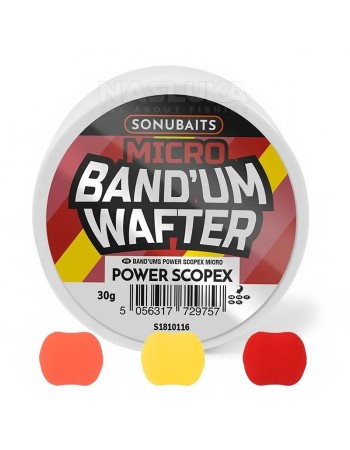 Балансирани дъмбели Sonubaits Micro Band'Um Wafter, Power Scopex