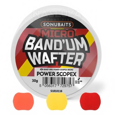 Балансирани дъмбели Sonubaits Micro Band'Um Wafter, Power Scopex