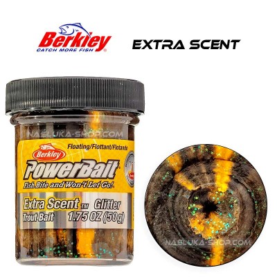 Плаваща паста за пъстърва Berkley Extra Scent Glitter, Black Orange
