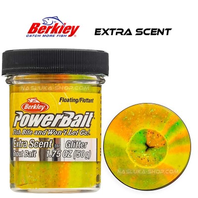 Плаваща паста за пъстърва Berkley Extra Scent Glitter, Rainbow