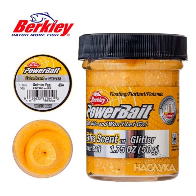 Плаваща паста за пъстърва Berkley Extra Scent Glitter, Trout Bait, Salmon Egg