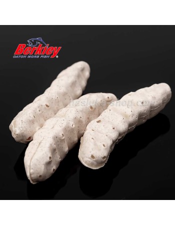 Силиконова ароматизирана камола Berkley Gulp HoneyWorm, Milky White