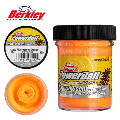 Плаваща паста за пъстърва Berkley Natural Scent Glitter Aniseed, Анасон