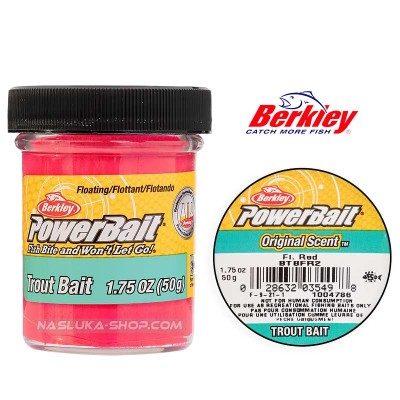 Плаваща паста за пъстърва Berkley Original Scent, Fluo Red