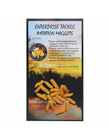 Изкуствен бял червей Enterprise Popup Imitation Maggots, Yellow