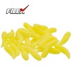 Силиконови бели червеи Filex Maggots, цвят FF02 Fluo Yellow