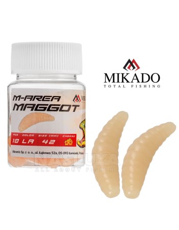 Силиконова ароматизирана камола Mikado M-Area Maggot 3.4 см, 16 бр., LA