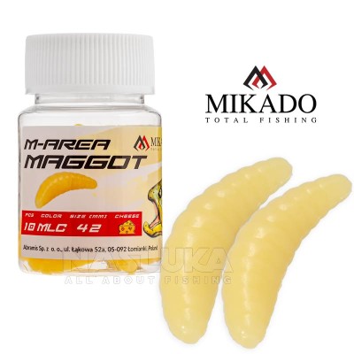 Силиконова ароматизирана камола Mikado M-Area Maggot 3.4 см, 16 бр., MLC
