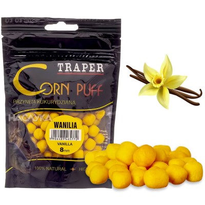 Пуканки за стръв Traper Corn Puff, Ванилия