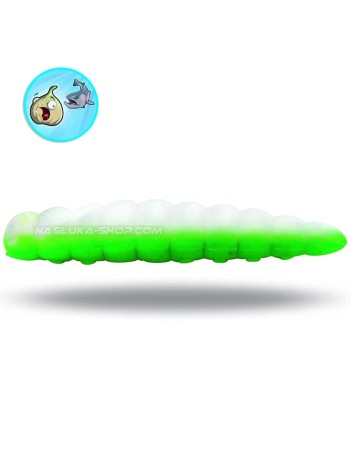 Силиконови ларви-камола Magic Trout B-Maggot, Green White