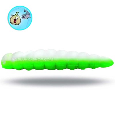 Силиконови ларви-камола Magic Trout B-Maggot, Green White