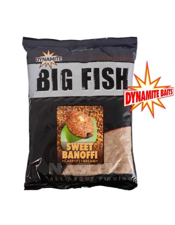 Захранка Dynamite Baits Groundbait Big Fish Sweet Banoffi, 1.8 кг