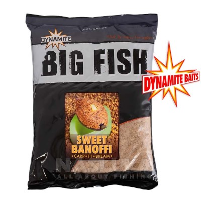 Захранка Dynamite Baits Groundbait Big Fish Sweet Banoffi, 1.8 кг