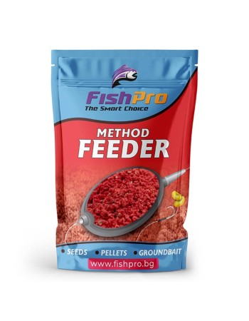 Мокра захранка за фидер FishPro Strawberry-Robin Red