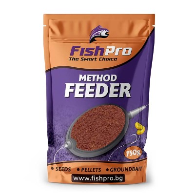 Захранка за фидер FishPro Method Feeder Groundbait, Spicy Krill