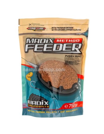 Готова за употреба фидер захранка Madix Method Feeder, Рибен Микс