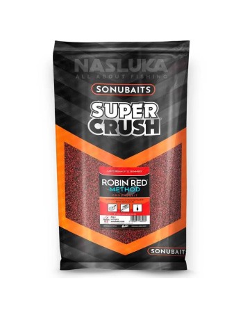 Захранка за метод фидер Sonubaits Super Crush Groundbait 2 кг, Robin Red Method