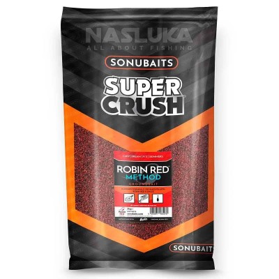 Захранка за метод фидер Sonubaits Super Crush Groundbait 2 кг, Robin Red Method