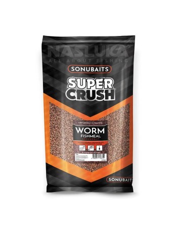 Захранка Sonubaits Super Crush Groundbait 2 кг, Worm Fishmeal