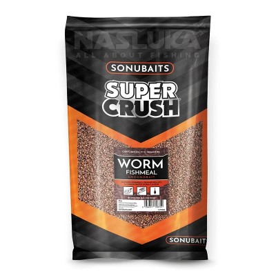 Захранка Sonubaits Super Crush Groundbait 2 кг, Worm Fishmeal