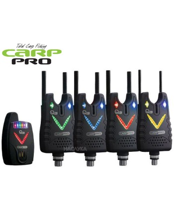 Сигнализатори с централа за шаранджийски риболов Carp Pro Q3, 4+1