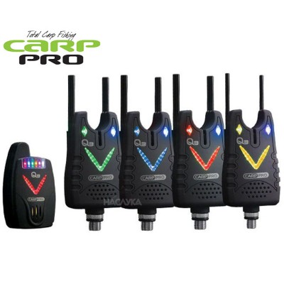 Сигнализатори с централа за шаранджийски риболов Carp Pro Q3, 4+1