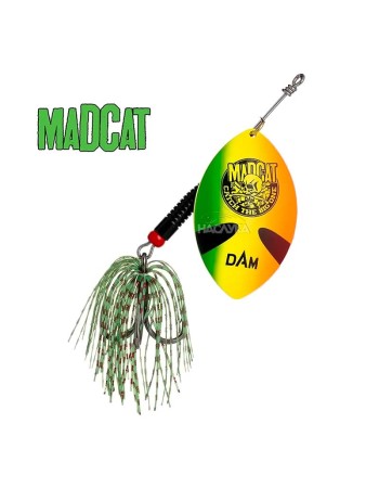 Въртяща блесна за сом MADCAT Big Blade Spinners, Firetiger