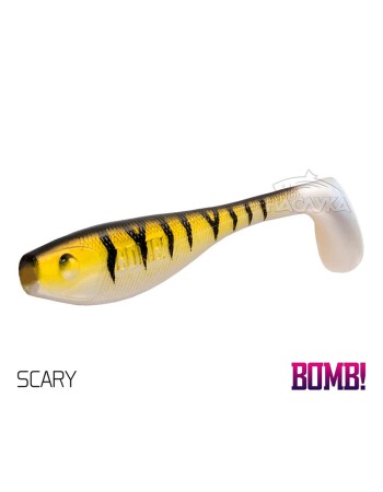 Сет от 5 бр. силиконови примамки Delphin BOMB Fatty, 10 см, цвят Scary