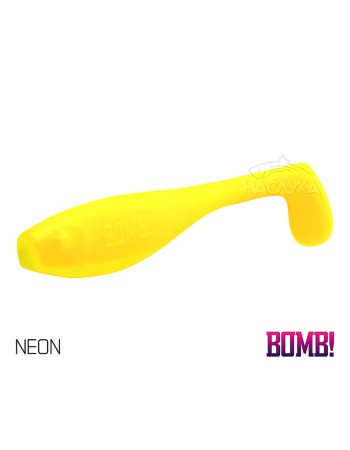 Сет от 5 бр. силиконови примамки Delphin BOMB Fatty, 10 см, цвят Neon